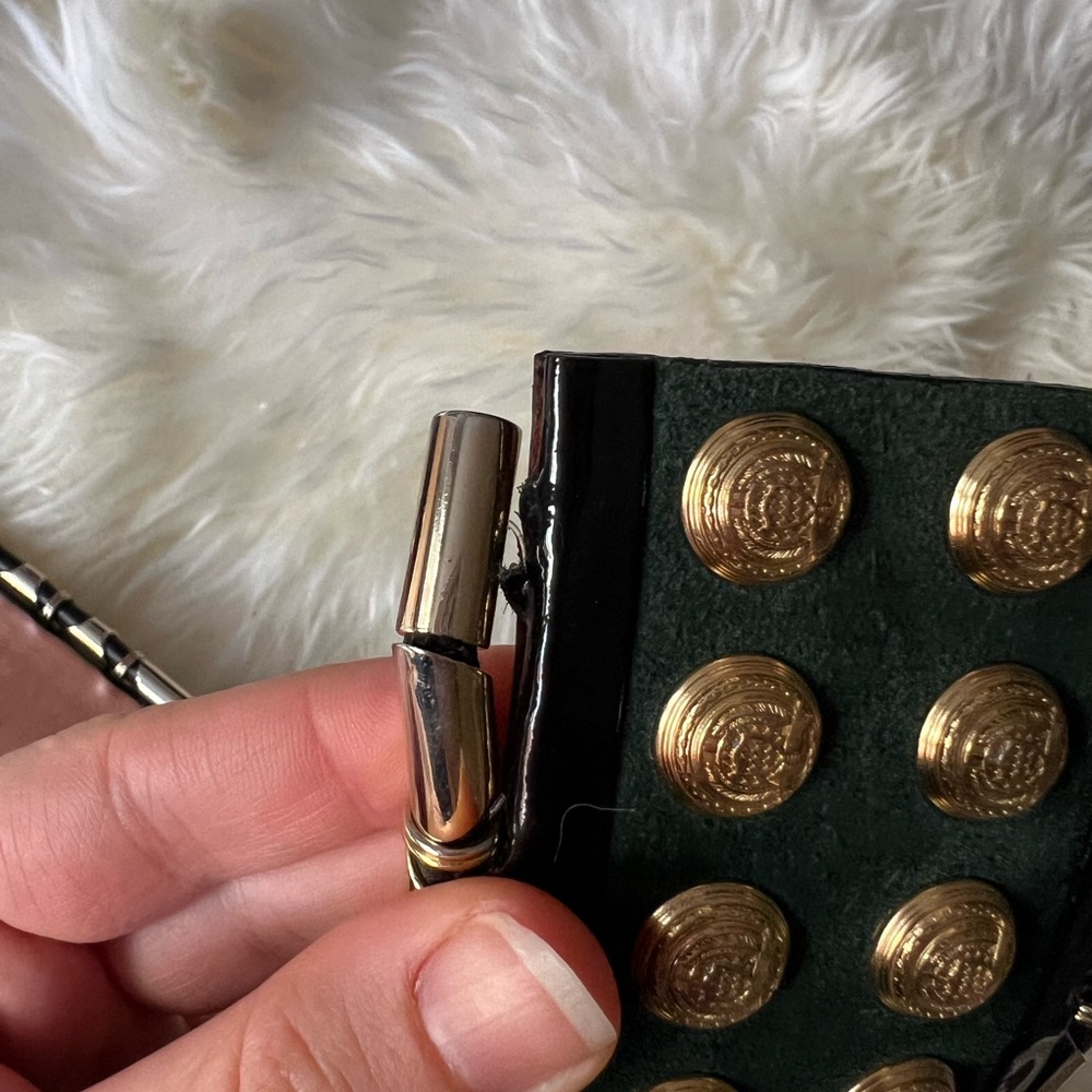 Balmain x H&M Green Suede Wide Belt - Picture 12 of 16